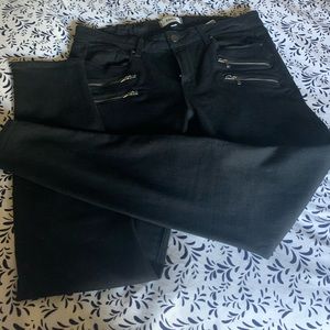 Paige Edgemont black zipper pants